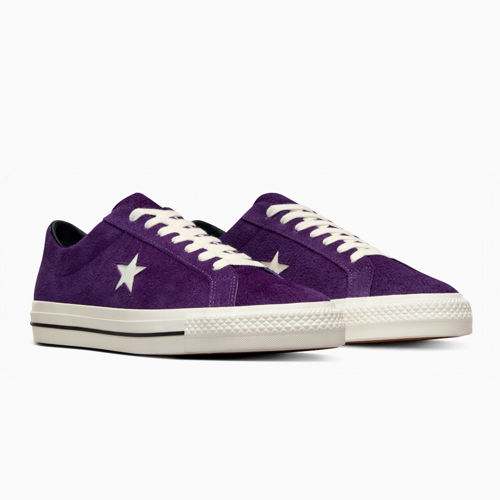 【CONVERSE】ONE STAR PRO OX 低筒 休閒鞋 滑板鞋 男鞋 女鞋 夜紫色-A08141C