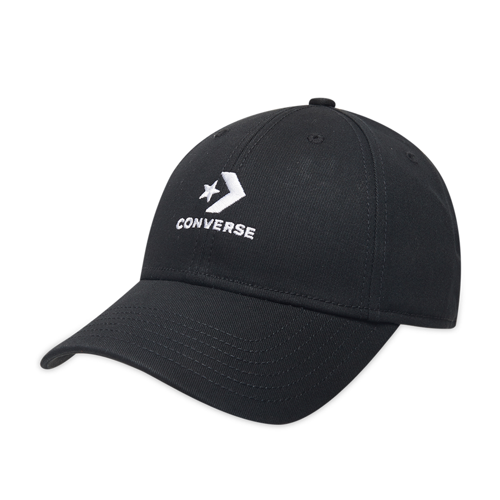 CONVERSE 匡威 LOCK UP BASEBALL 休閒帽 棒球帽 男帽 女帽 黑色-10022130-A01