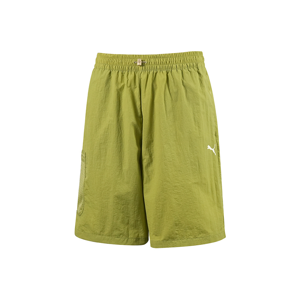 PUMA 彪馬 流行系列大都會UV短風褲(M) 短褲 男 綠色-63033489