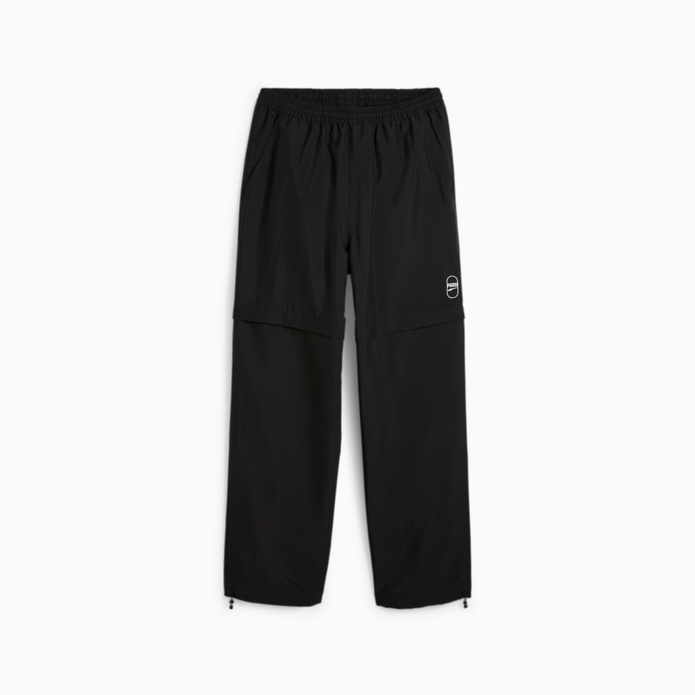PUMA 彪馬 【PUMA】流行系列Downtown 180二合一長風褲(N) 長褲 男女 黑色-62437801