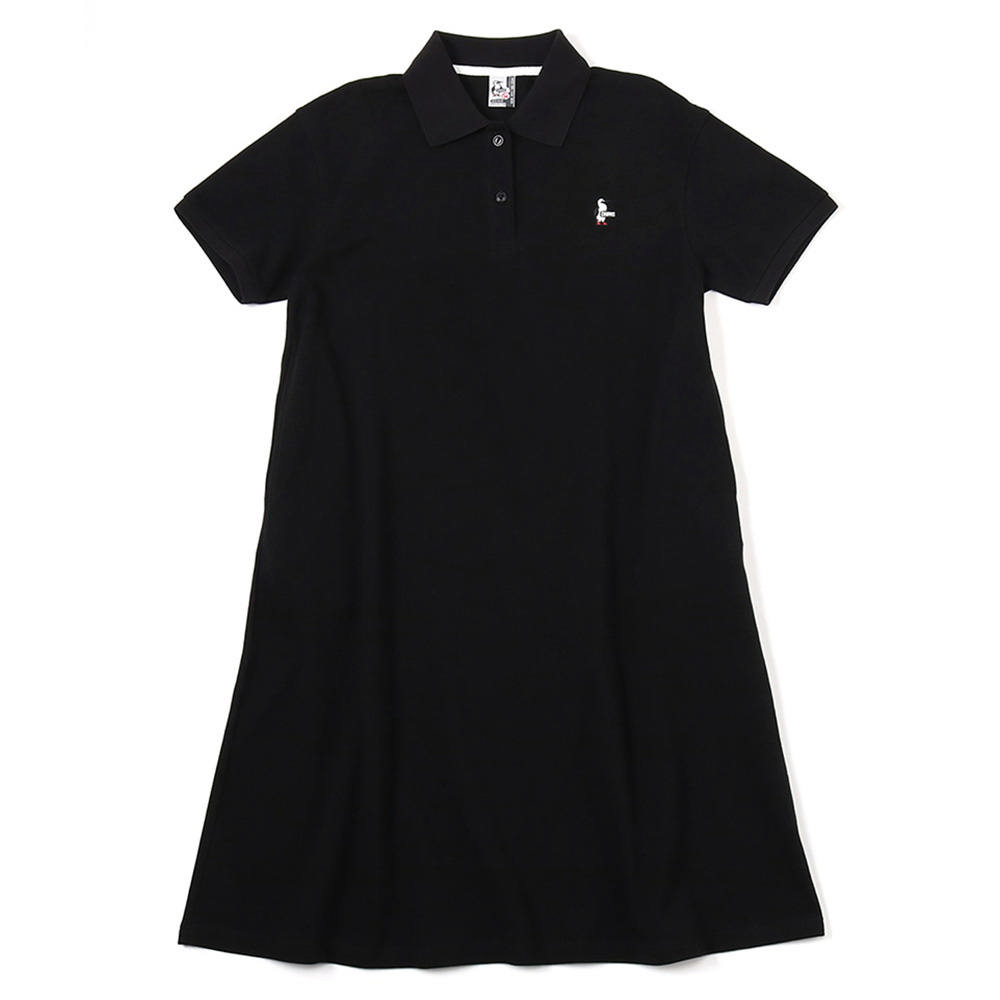 CHUMS 女 Booby Polo 洋裝 黑色-CH181295K001