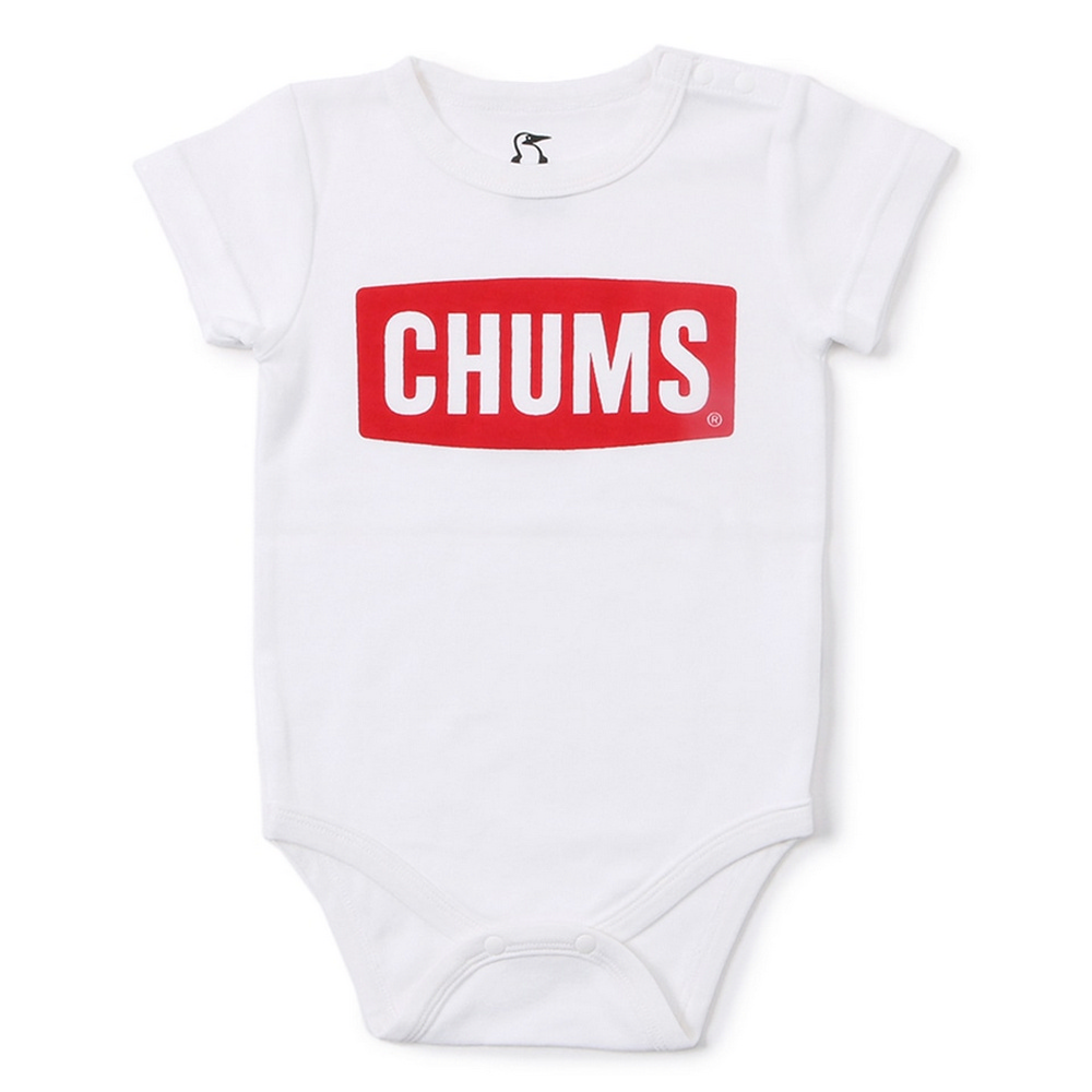 CHUMS Baby Logo Rompers 包屁連身服 短袖 嬰幼 白色-CH271025Z050