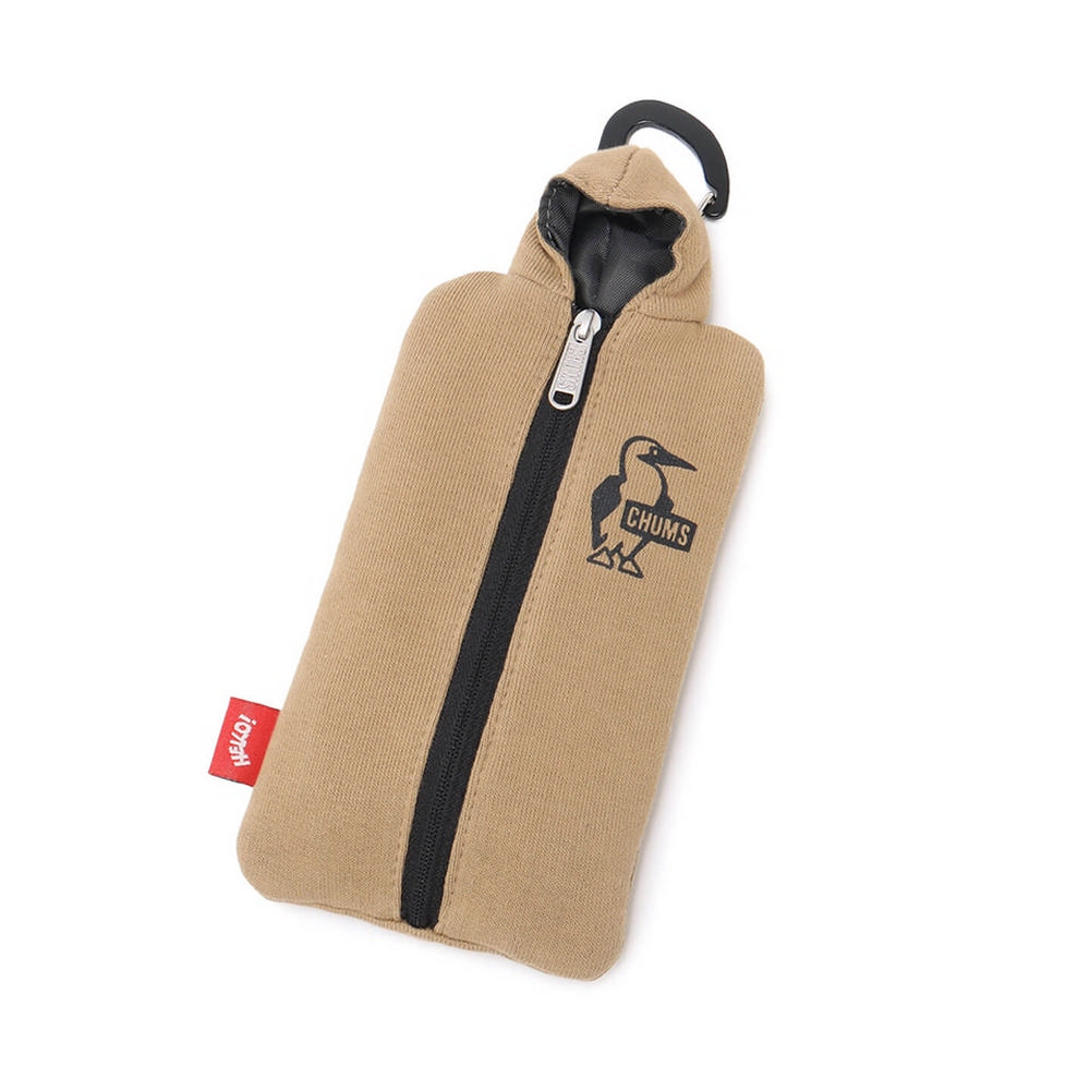 【CHUMS 】Booby Logo Parka Long Case Sweat 男女長形收納包淺棕CH603599B001