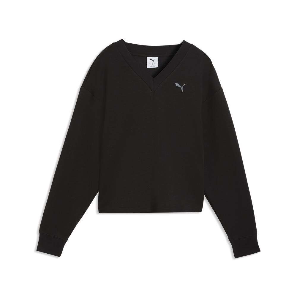 PUMA 彪馬 【PUMA官方旗艦】基本系列ESS ELEVATE 舒適V領衫 女性 69181601