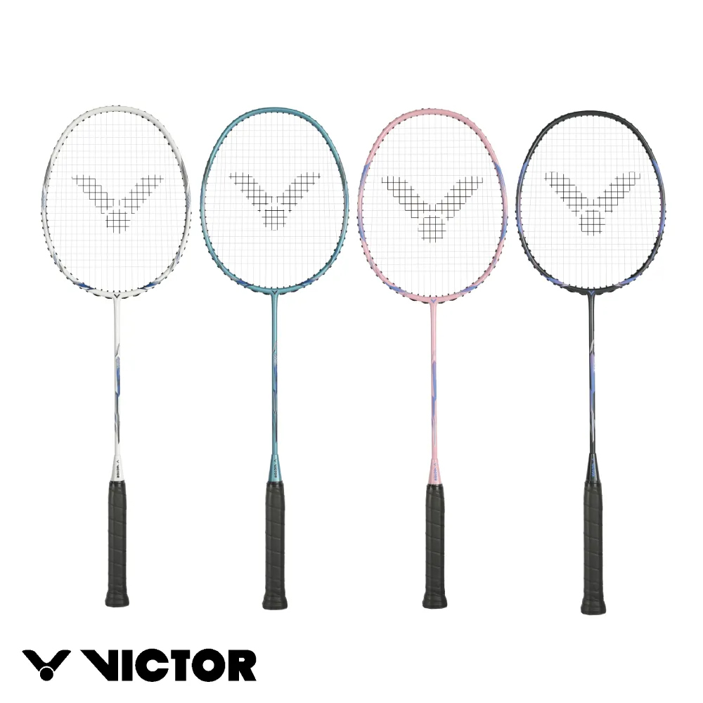 VICTOR 勝利體育 神速 穿線拍(ARS-3210 A/白 F/寶藍 KF/深灰藍 IF/粉紅藍)