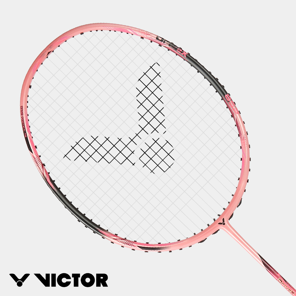 VICTOR 勝利體育 馭 羽球拍(DX-8SP I/鮭粉)