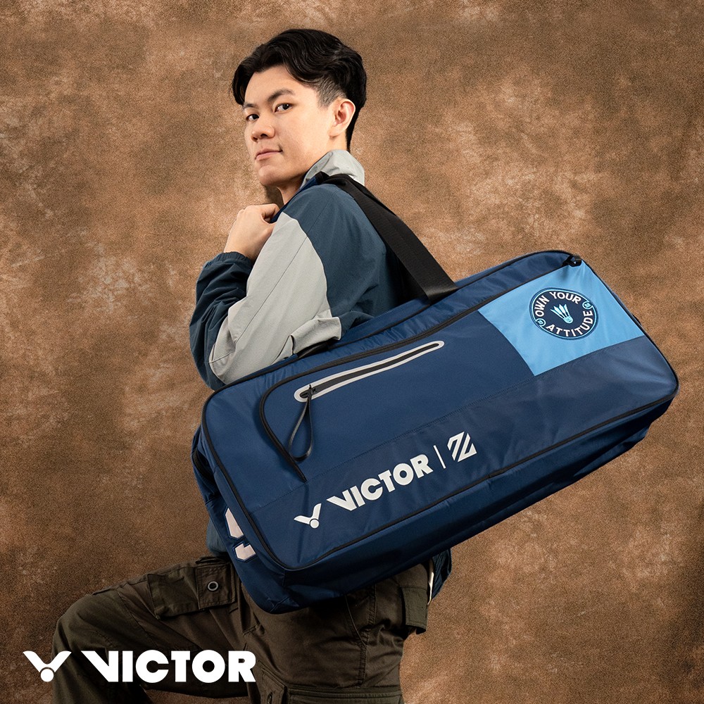 VICTOR 勝利體育  x LZJ 聯名系列矩形包(BR5624LZJ B 中世紀藍)