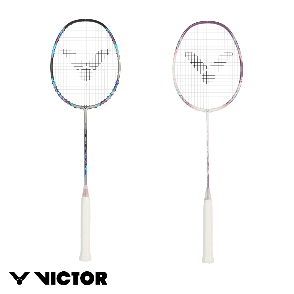 VICTOR 勝利體育 突擊 羽球拍 TK-HAWK PRO S/太空銀/4U J/萱草紫/4U/5U