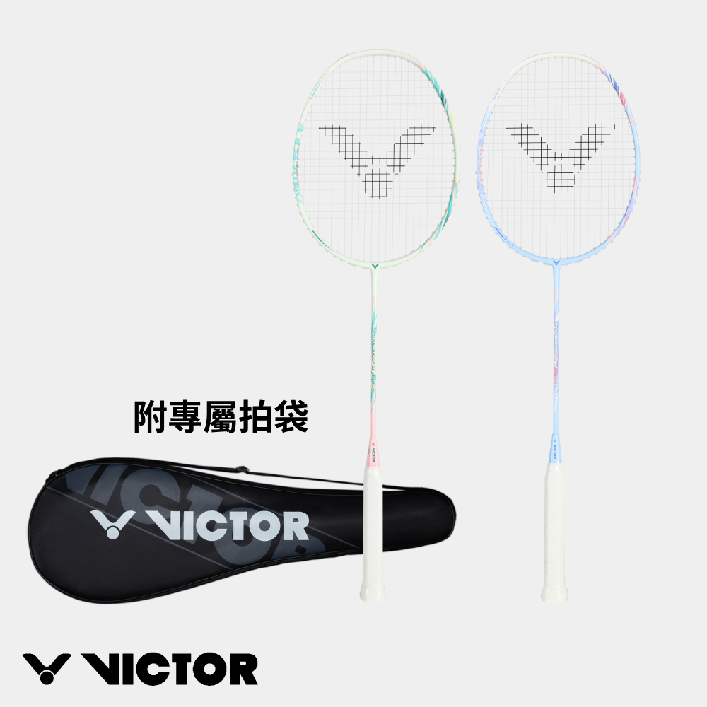 VICTOR 勝利體育 電商獨賣款穿線拍 TK-Alpha G/青草綠 M/淺藍