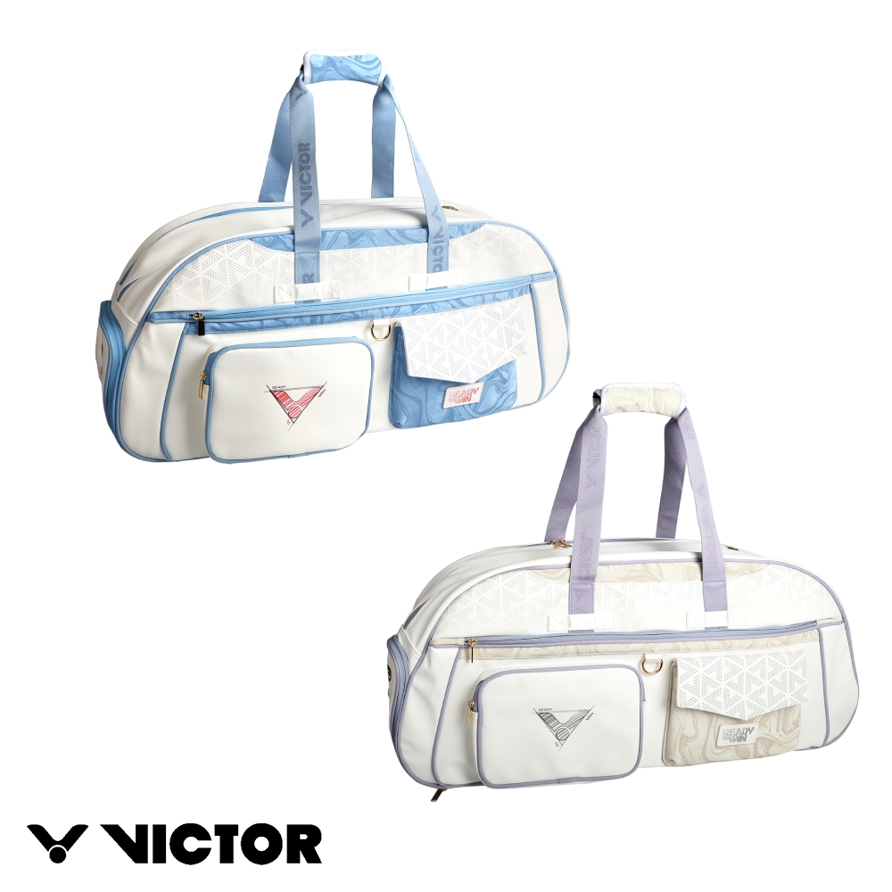 VICTOR 勝利體育 矩形包(BR5643 AT/白/薰衣草霧 M/安赫爾藍)