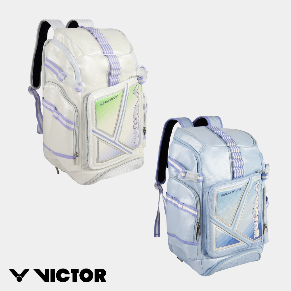 VICTOR 勝利體育 後背包(BR9016 AJ/亮白/淺牡丹紫 FM/明亮藍/捲雲藍)