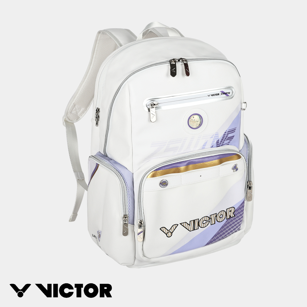 VICTOR 勝利體育 鄭思維專屬系列2.0後背包 BR5080ZSW AT/白/淡紫丁香