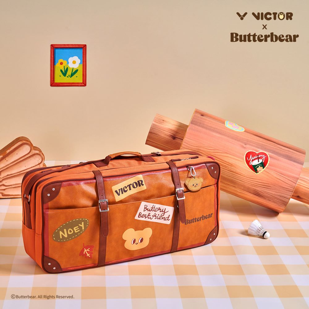 VICTOR 勝利體育 x Butterbear聯名系列矩形包 BR5653BTB O/焦糖棕
