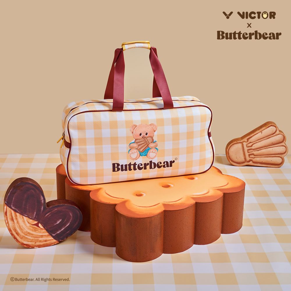 VICTOR 勝利體育 x Butterbear聯名系列矩形包 BR5654BTB  E/蜂蜜黃