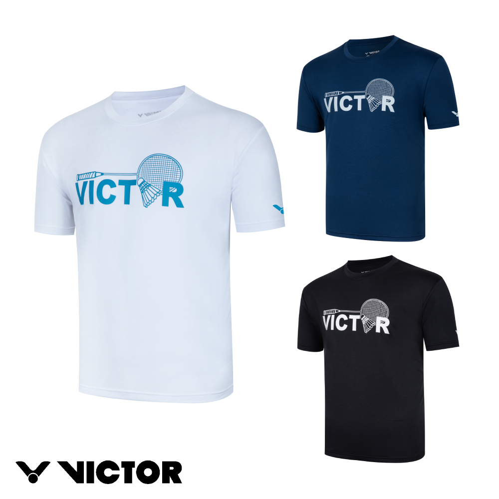 2025秋冬新款服飾 羽球拍T-Shirt 中性款(T-2513 A/白色 B/藍色 C/黑色)