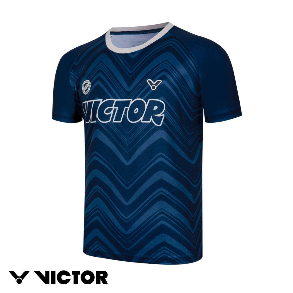 VICTOR 勝利體育 安東森專屬系列 針織T-Shirt 中性款(T-2501AA B海洋藍)