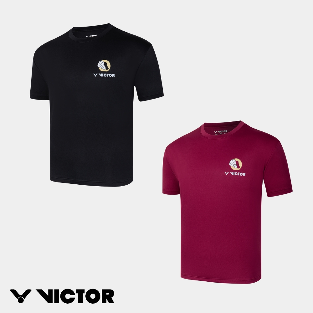 VICTOR 勝利體育 針織T-shirt 中性款 T-2604 C/黑 J/魔藥紫