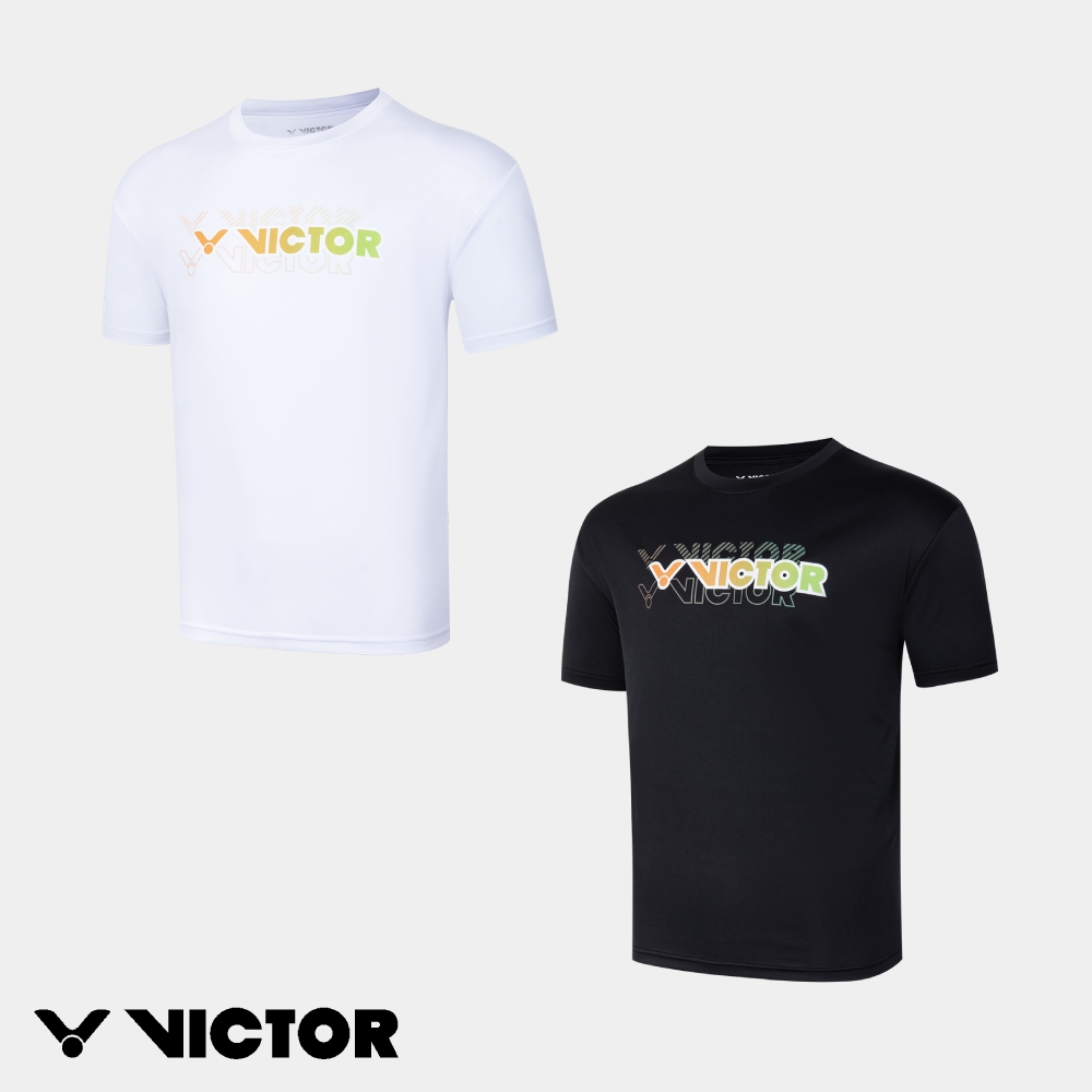 VICTOR 勝利體育 重影VICTOR T-shirt 中性款 T-2608 A/白 C/黑