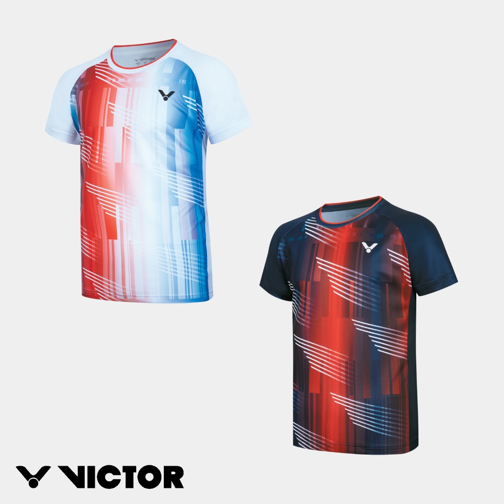 VICTOR 勝利體育 法國國家隊推廣服 T-shirt 中性款 T-60001TD A/漂白 B/深海藍