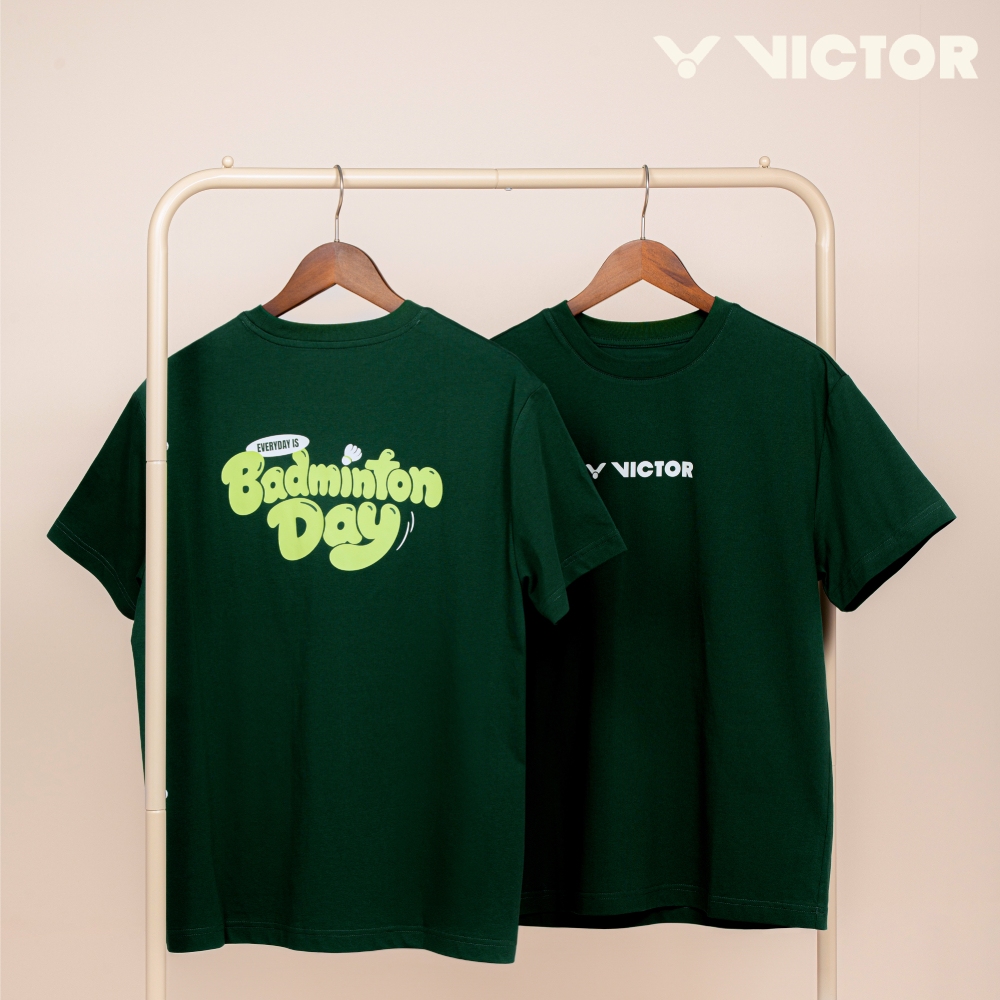 VICTOR 勝利體育 日日羽球日系列T-Shirt 中性款 T-2601EIBDG G/森林綠