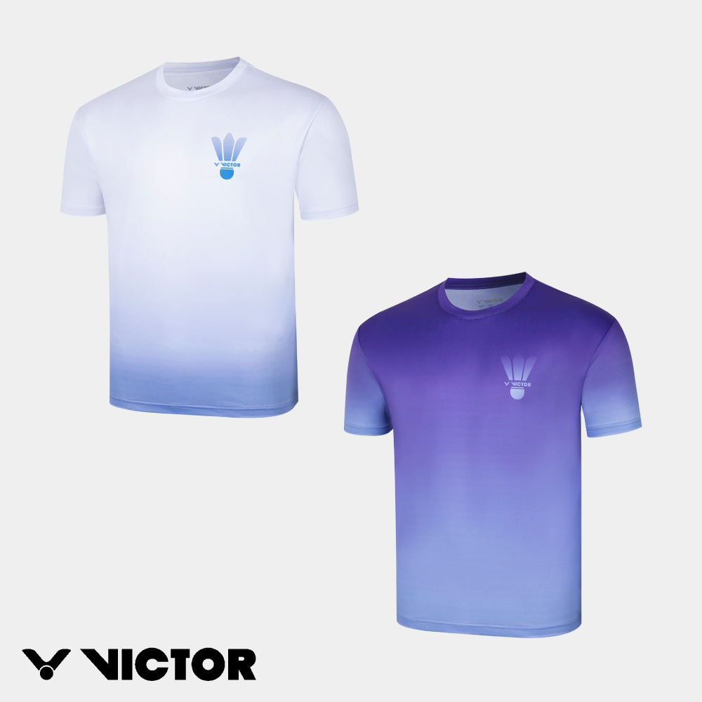 VICTOR 勝利體育 針織休閒賽服 T-Shirt T-2613 A/白 J/堇紫色
