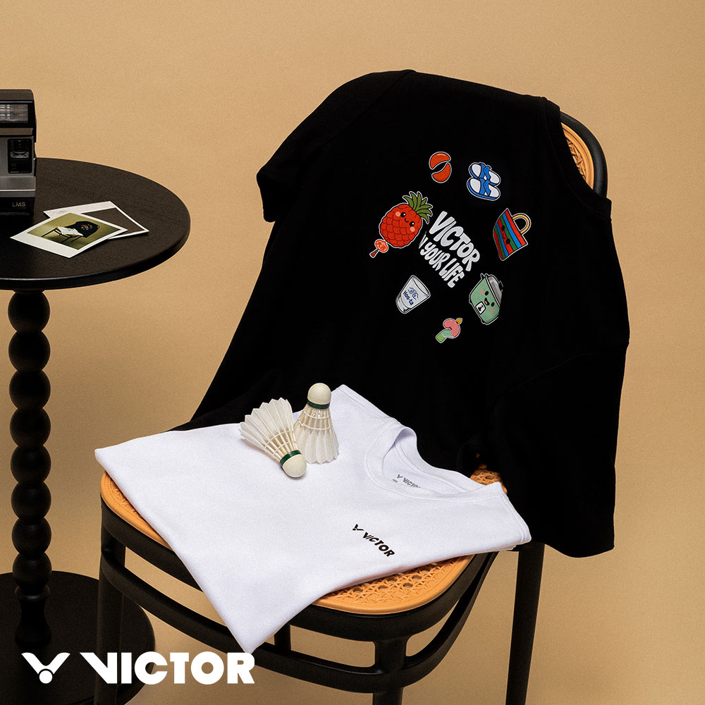 VICTOR 勝利體育 台灣懷舊T-Shirt 中性款 T-2617 A/白 C/黑