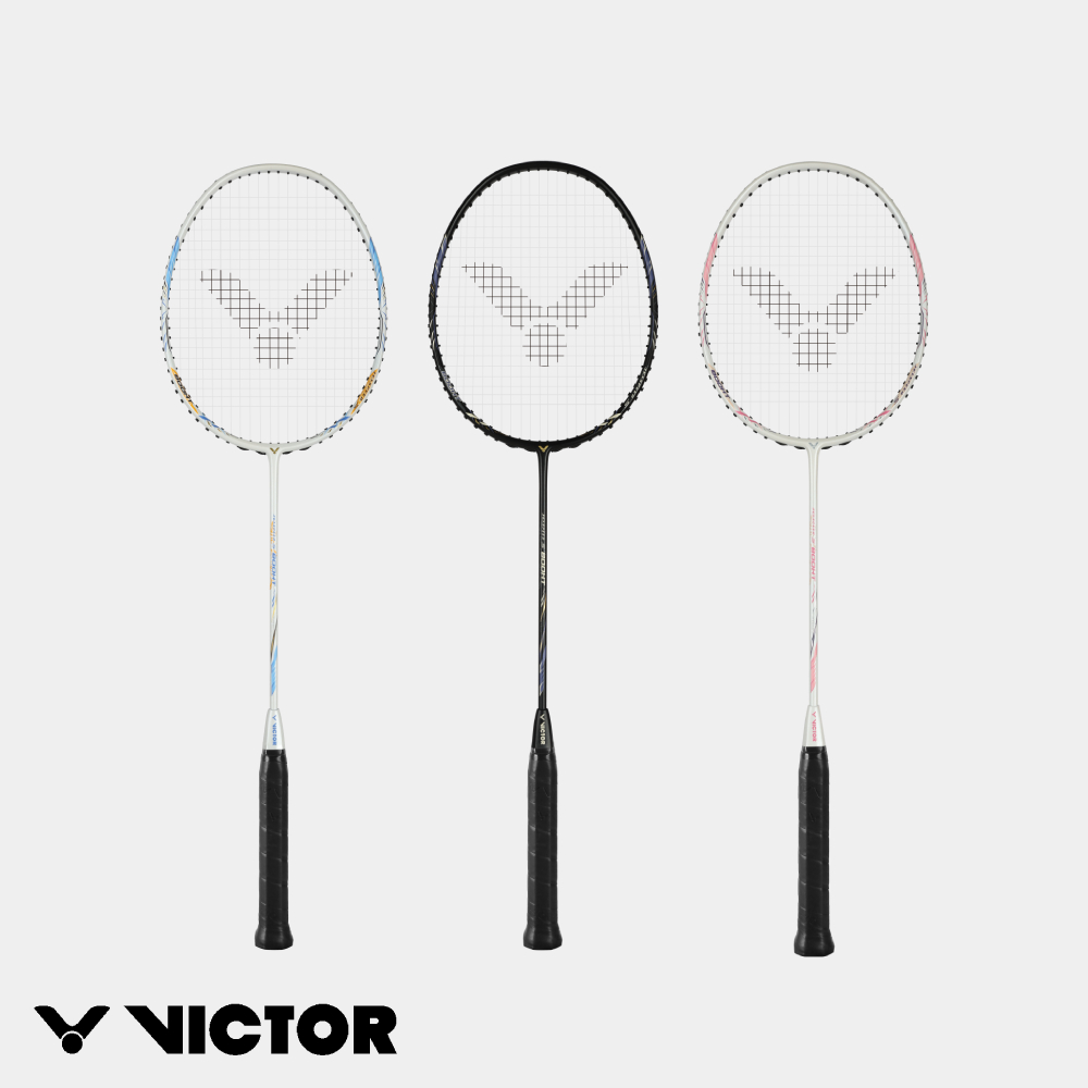 VICTOR 勝利體育 穿線拍 JS-800HT AM/珠光白/邦妮藍 CL/午夜黑/奶茶色 I/粉紅珊瑚