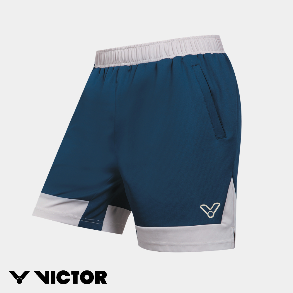 VICTOR 勝利體育 安東森專屬系列 針織運動短褲 R-2602AA B/海洋藍