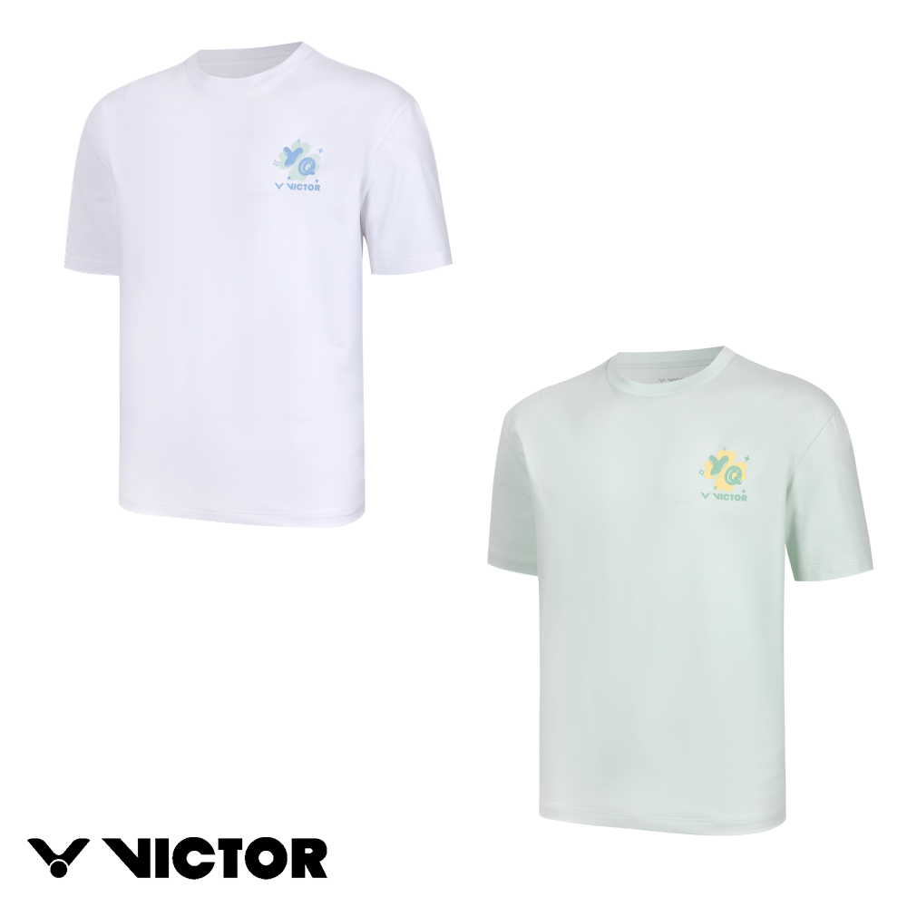 VICTOR 勝利體育 x 黃雅瓊專屬系列針織T恤(T-501HYQ A/白 R/奶綠)