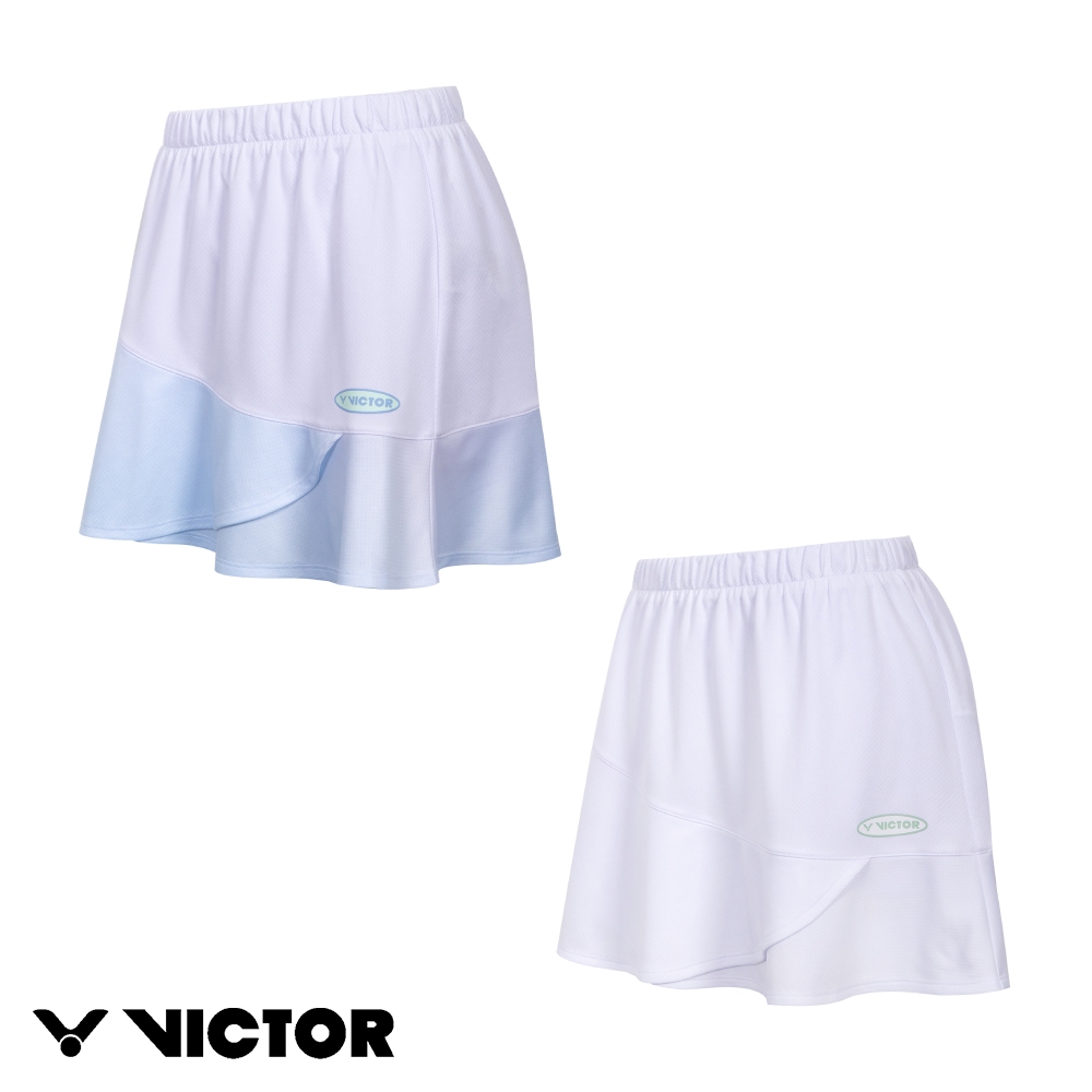 VICTOR 勝利體育 x 黃雅瓊專屬系列針織運動短裙(K-502HYQ A/白 AM/白/藍)