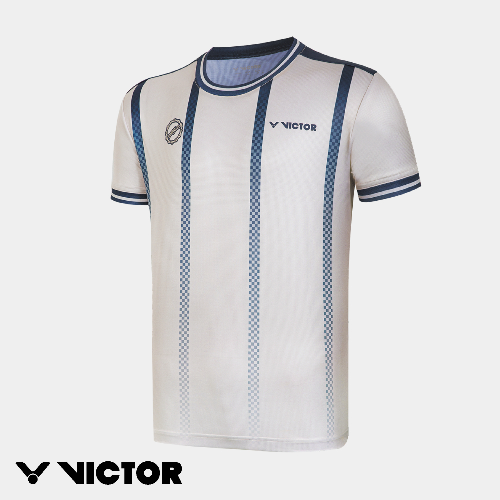 VICTOR 勝利體育 安東森專屬系列針織T-shirt 中性款 T-2601AA L/油灰
