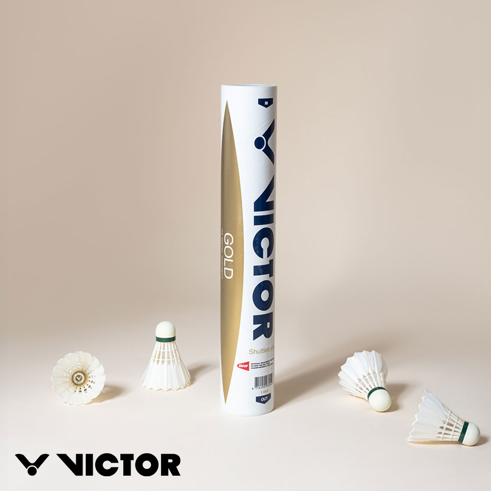 VICTOR 勝利體育 羽毛球 金箭級 GOLD 比賽用 練習用 單桶12入 4桶/組