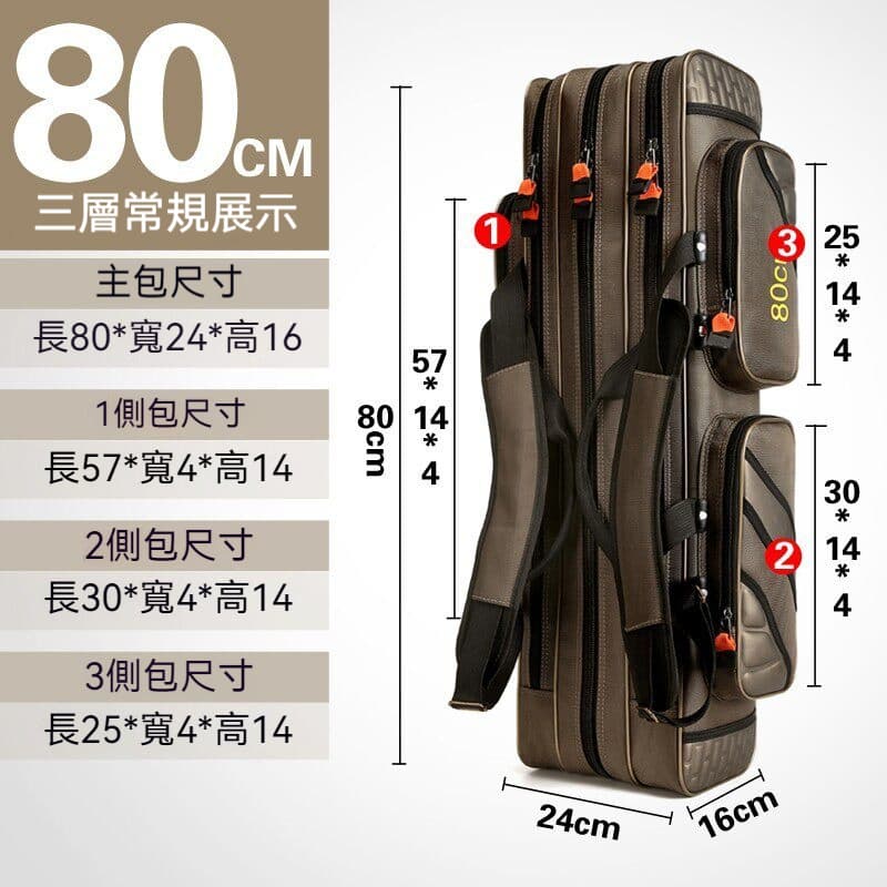 魚具海竿包加厚漁具包輕便型魚竿包防水釣魚包杆包漁包多功能魚包