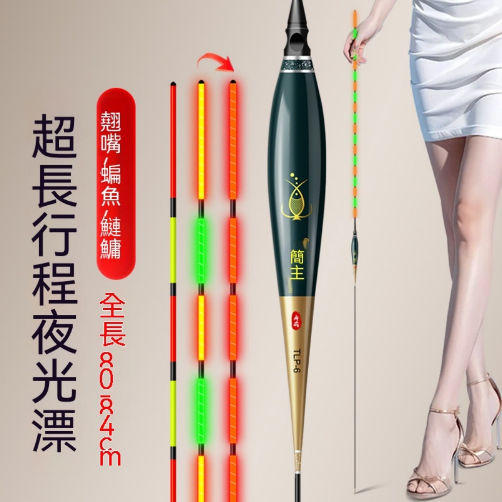 TLP-1 遠投長行程大物浮漂 全長 80.5cm 咬鉤變色草鯿翹嘴鰱鱅專用吃鉛 2.5g