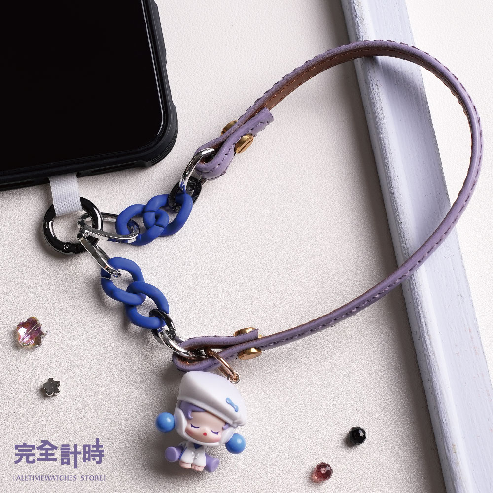ALL TIME 完全計時 《泡泡馬特》 正版萌粒 真皮手機掛繩 SP 冥想者