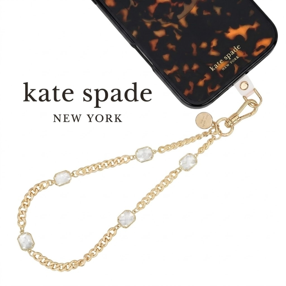 Kate Spade 精品手機掛鍊 掛繩 晶鑽
