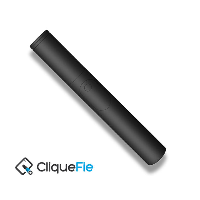 Cliquefie max 隱藏式三腳架自拍棒(金剛黑)