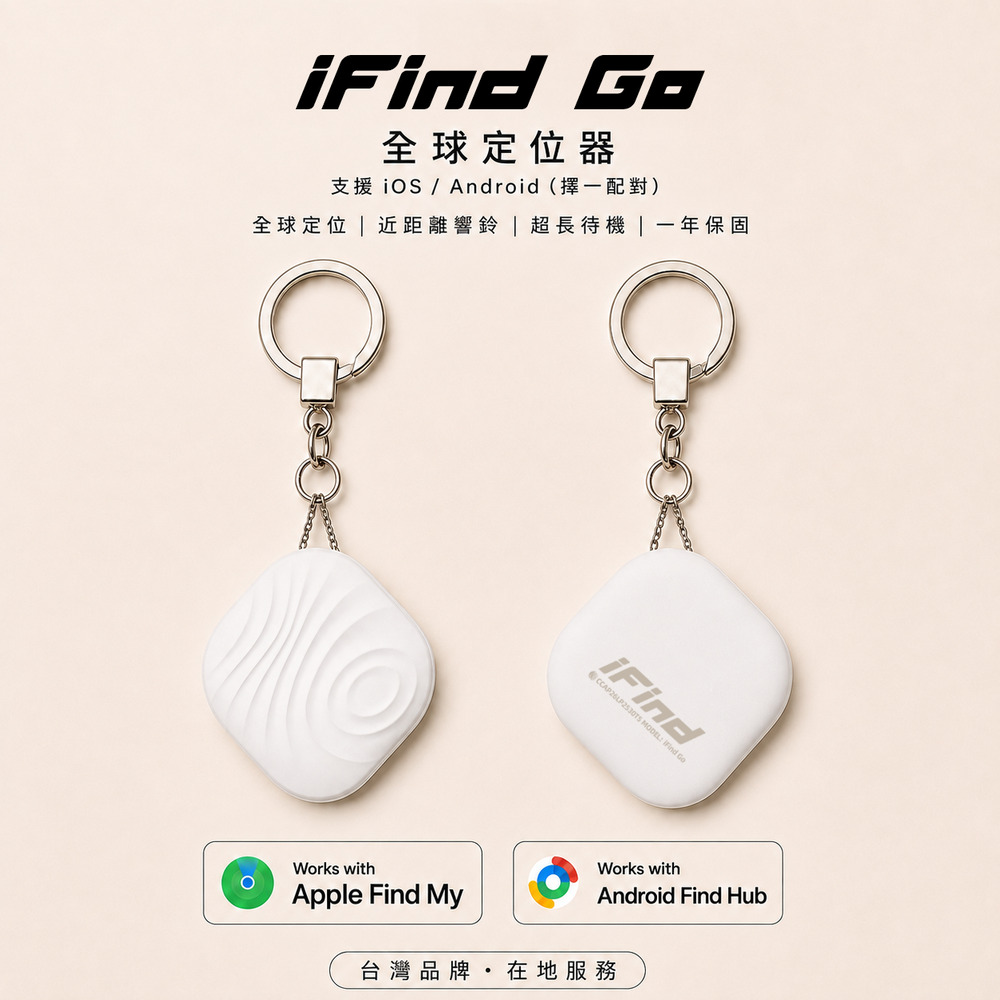 LUHO 小旅禾 全球定位器 防丟追蹤器 iOS/Android雙系統支援 智慧防丟鑰匙圈 行李箱定位器 近距離響鈴 無需SIM卡