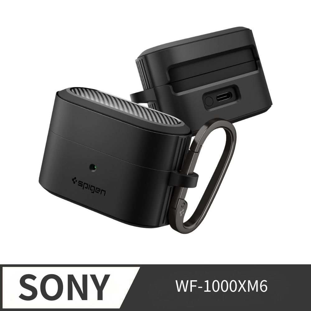 spigen Sony WF-1000XM6 Case Rugged Armor Matte Black 防摔保護殼