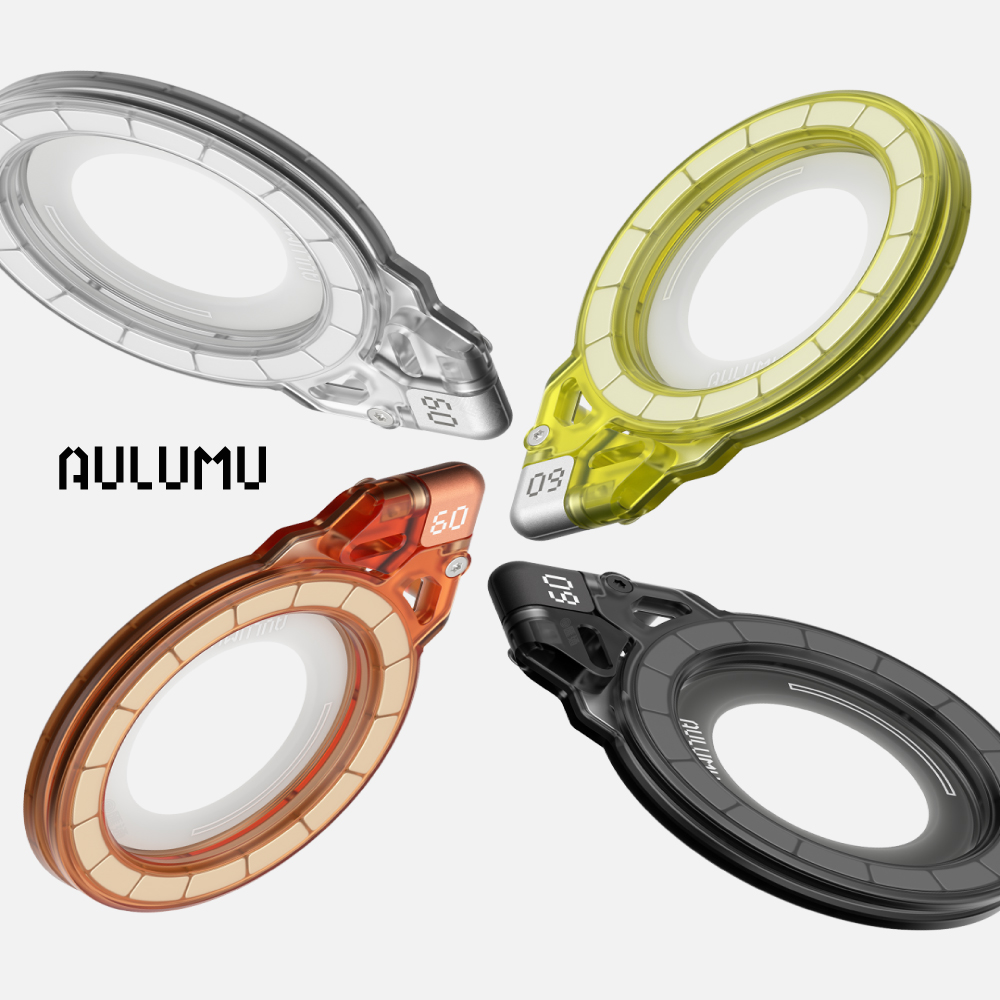 AULUMU G09 Ghost 魅魔 夜光磁浮雙軸手機支架指環