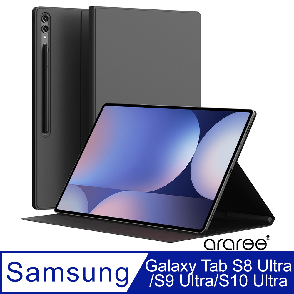 Araree 三星 Galaxy Tab S8 Ultra/S9 Ultra/S10 Ultra 平板磁吸式皮套