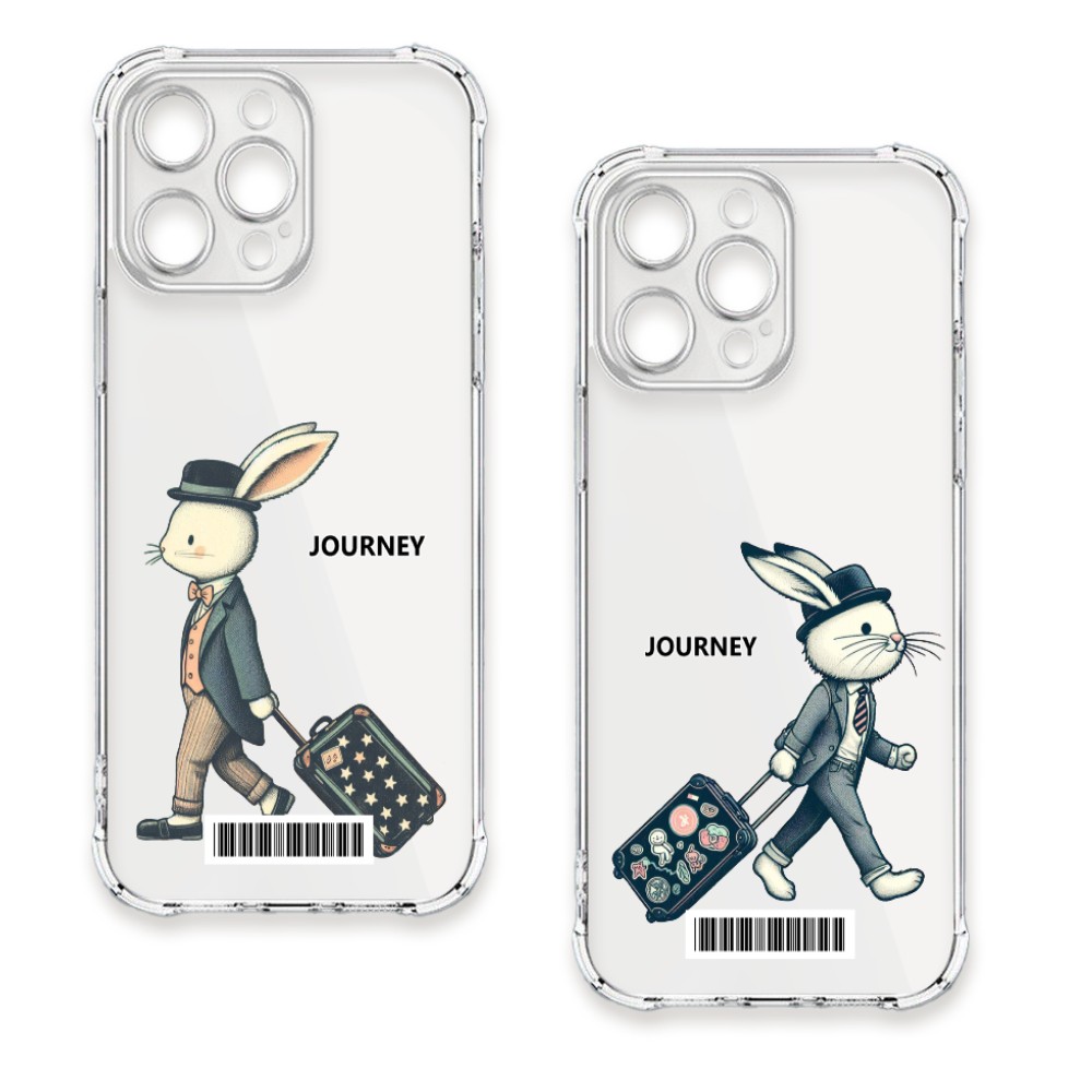 Google Pixel 10/10 Pro 兔兔輕旅行 四角防摔載具殼 軟殼 手機殼