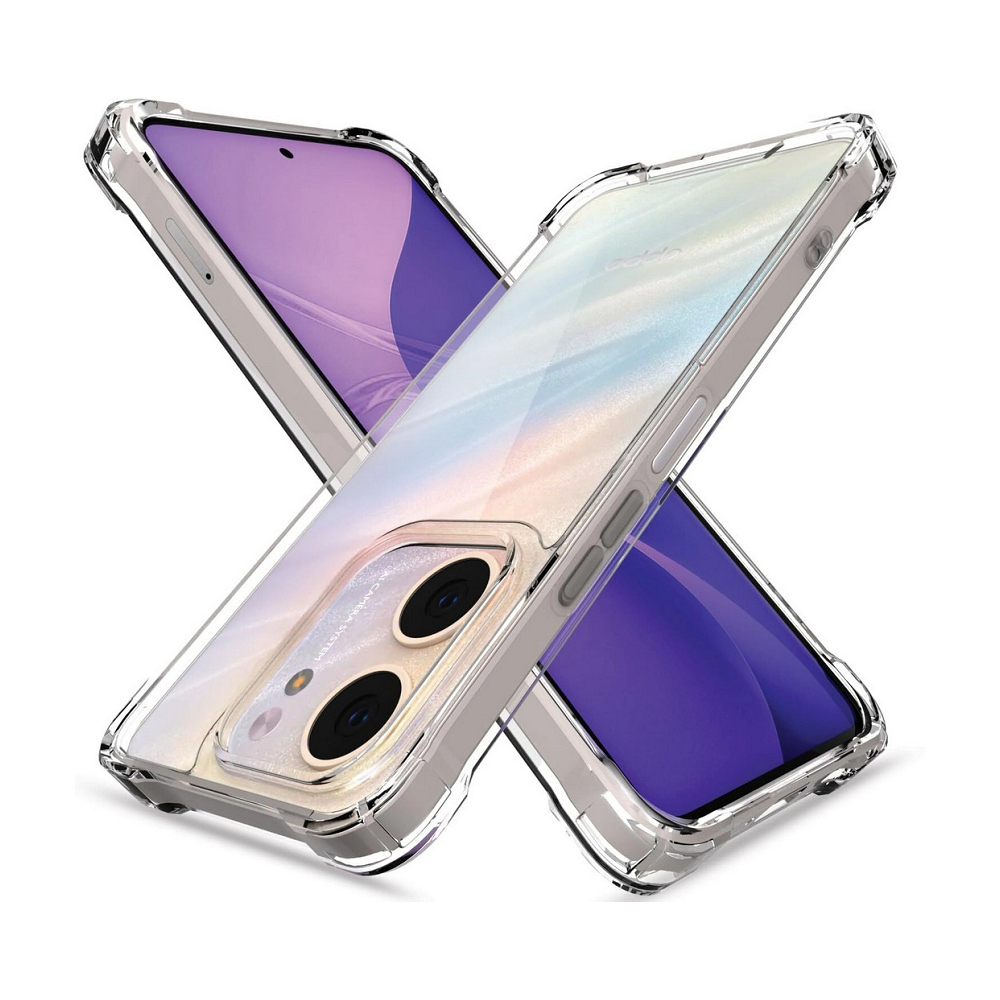 OPPO A6x 5G TPU 新四角透明防撞手機殼