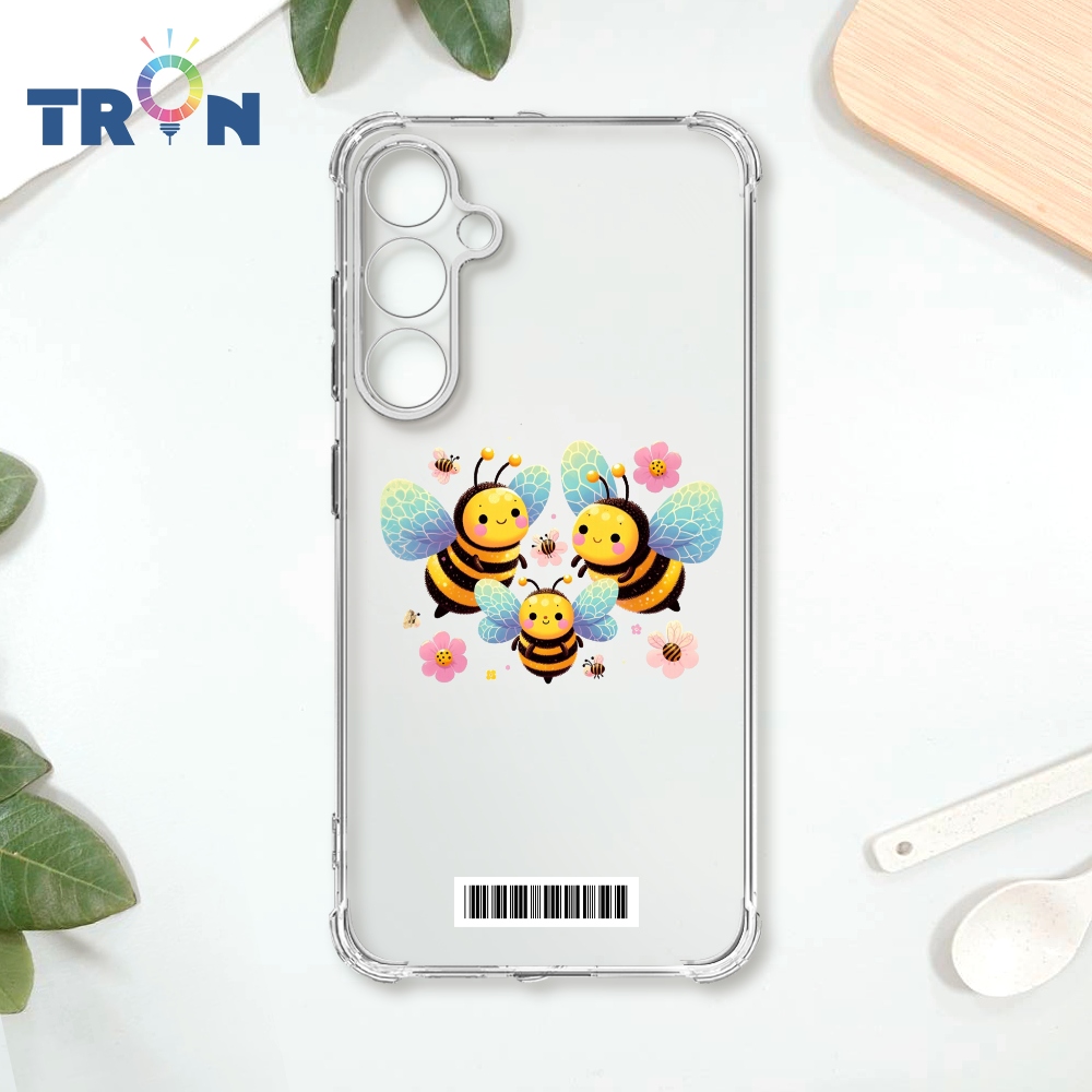 TRON 三星 S23 FE 3隻可愛的蜜蜂 載具 四角防摔殼 手機殼