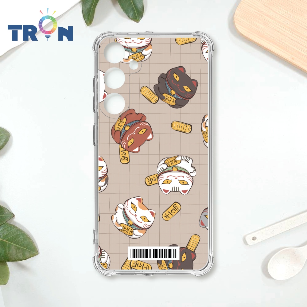 TRON 三星 S23 FE 俄羅斯方塊招財貓-O型滾動 載具 四角防摔殼 手機殼