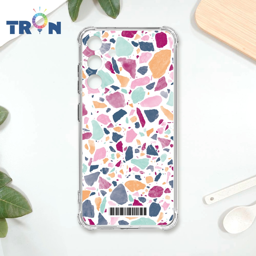 TRON 三星 S24 PLUS 大顆彩色幾何磨石子A款 載具 四角防摔殼 手機殼