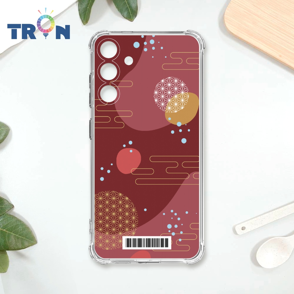TRON 三星 S24 PLUS 日系和風圓點流雲系列 載具 四角防摔殼 手機殼