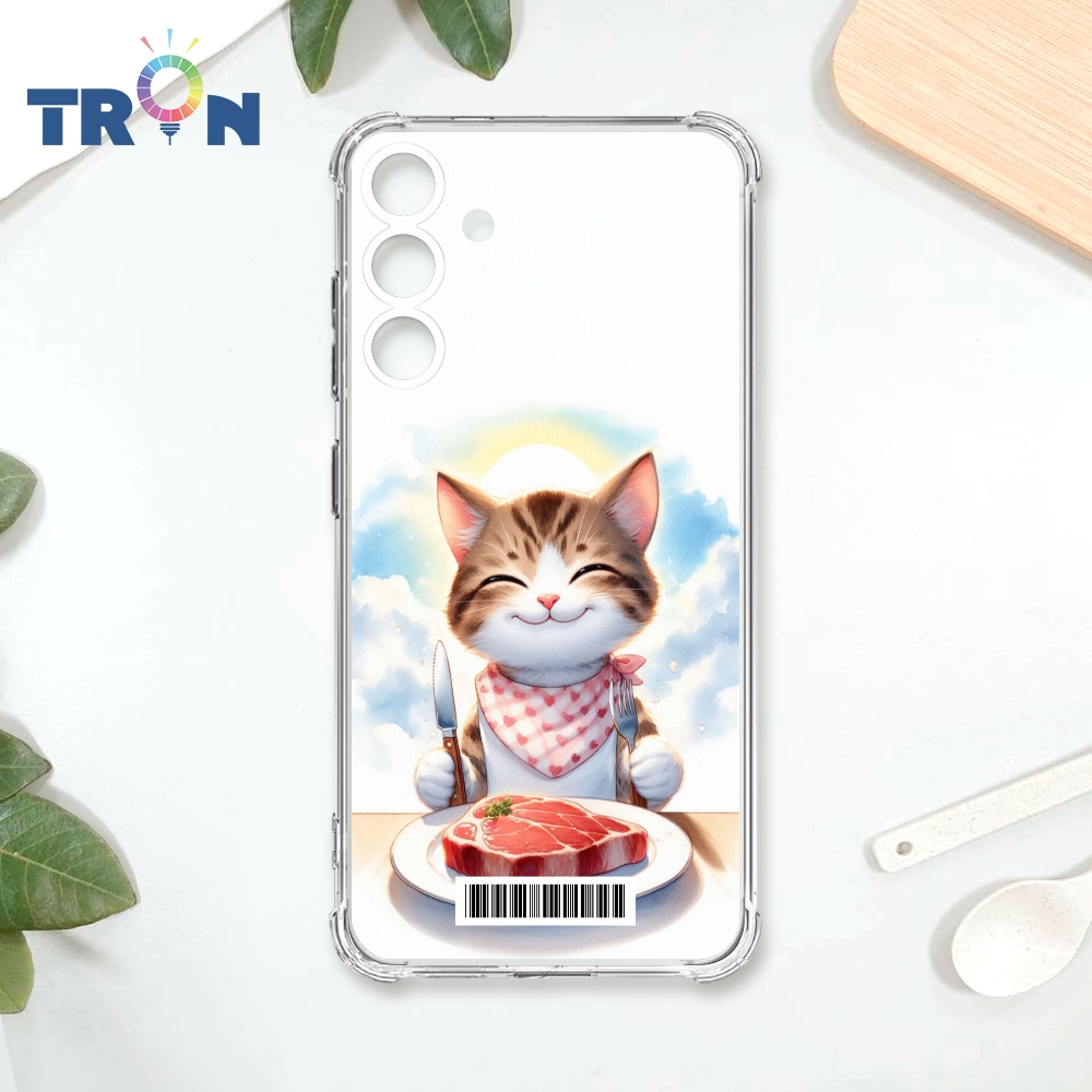 TRON 三星 S24 PLUS 貓咪美食評鑑家 載具 四角防摔殼 手機殼