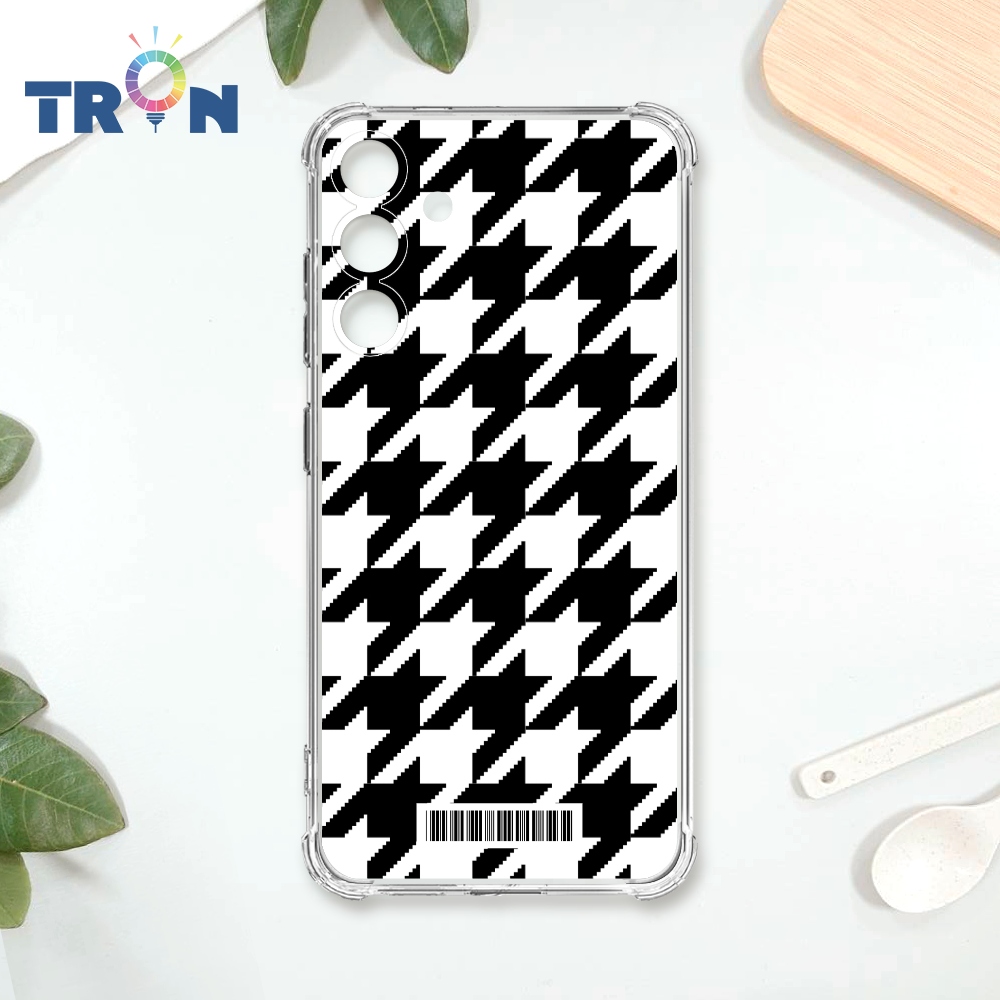 TRON 三星 S24 PLUS 雙色千鳥紋 載具 四角防摔殼 手機殼