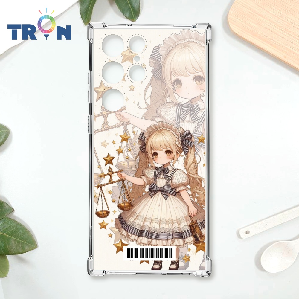 TRON 三星 S24 Ultra 日系可愛小女孩星座系列 載具 四角防摔殼 手機殼